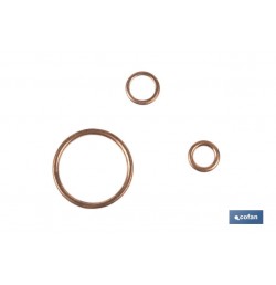 ARANDELA DE COBRE PARA TAPON CARTER 8X14