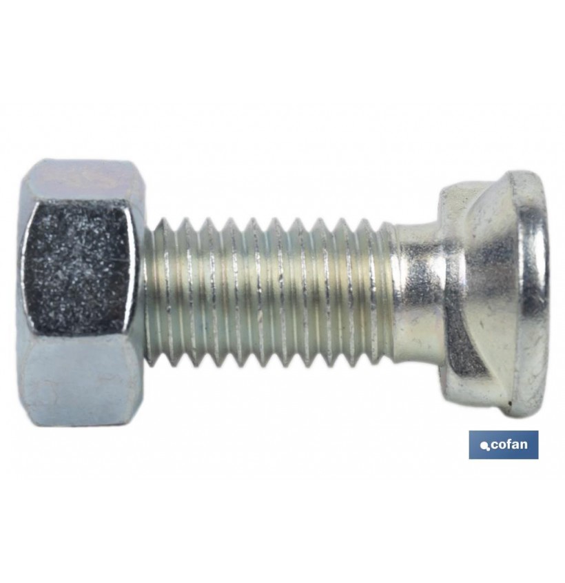 TORNILLO DOS PRISIONEROS C-8.8 M-12X45 ZINCADO