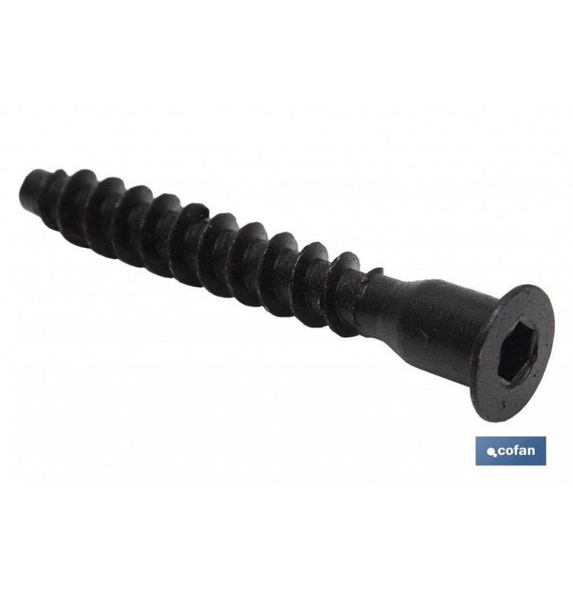 BL 6 UDS TORNILLO ENSAMBLAR NEGRO 5 X 50