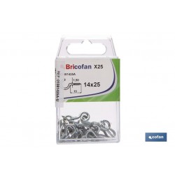 BLÍSTER DE 25 UDS. HEMBRILLA ABIERTA 16X30 VENTA UNITARIA