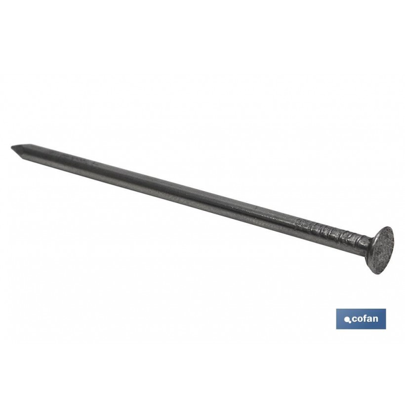 PUNTA HIERRO CABEZA PLANA 4X90MM (2,5KG)