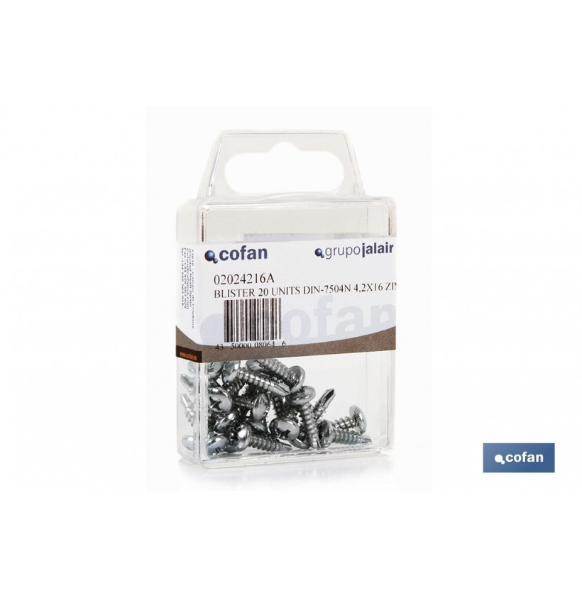 BLÍSTER DE 12 UDS. DIN-7504N 42X13 ZINC VENTA UNITARIA