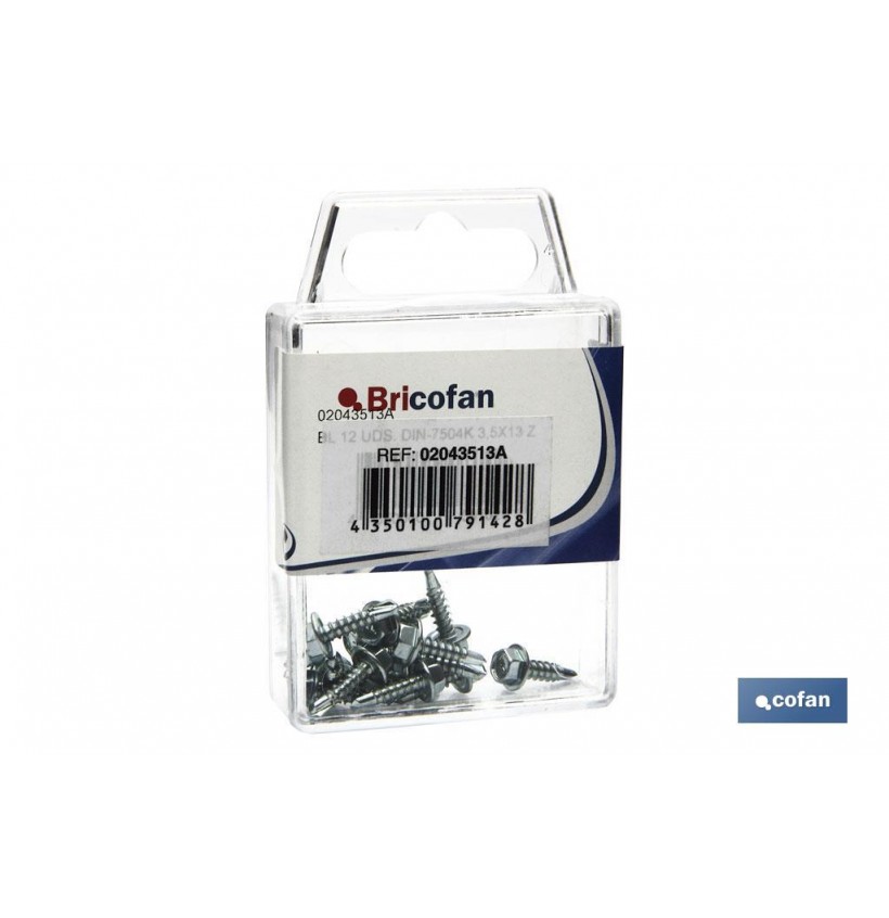 BLÍSTER DE 12 UDS. DIN-7504K 35X13 ZINC VENTA UNITARIA