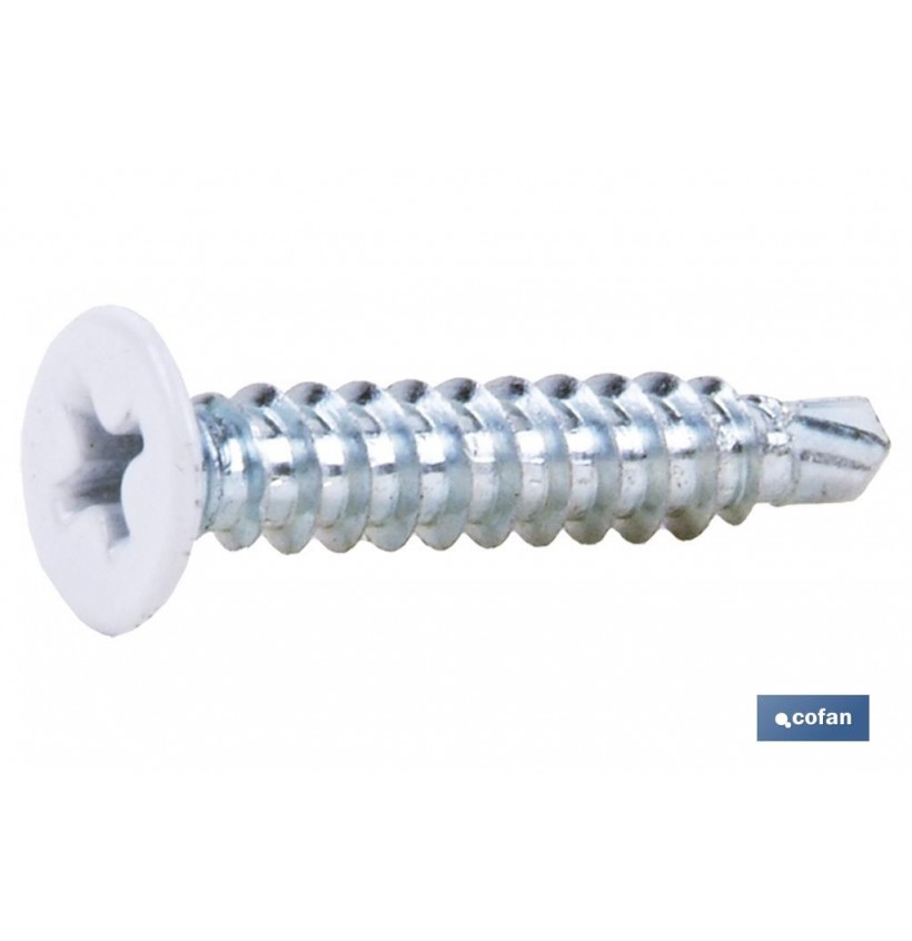 TORNILLO AUTOT. EXTRAPLANO 4,2 X 14 BLANCO
