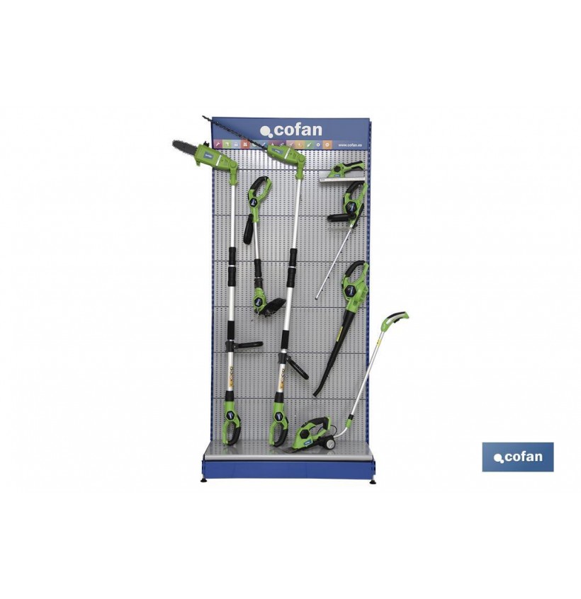 EXPOSITOR MODULAR DE HERRAMIENTA A BATERÍA DE JARDÍN