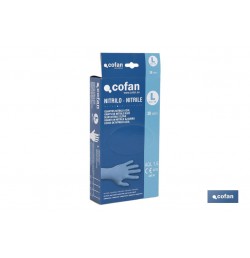 EXPOSITOR CAJA 30 UNDS. GUANTES NITRILO T-L