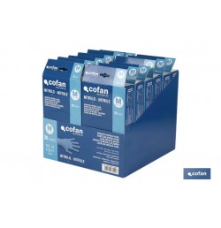 EXPOSITOR CAJA 30 UNDS. GUANTES NITRILO T-M