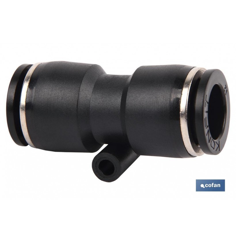 EMPALME RAPIDO RECTO PLASTICO T-16