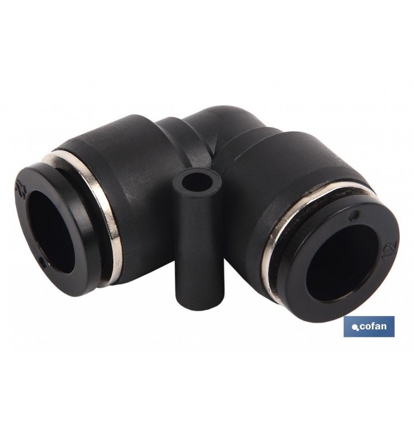 EMPALME RAPIDO CODO PLASTICO T-12