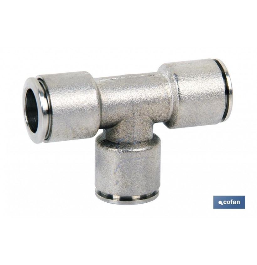 EMPALME RAPIDO METALICO TE TUBO DE 8