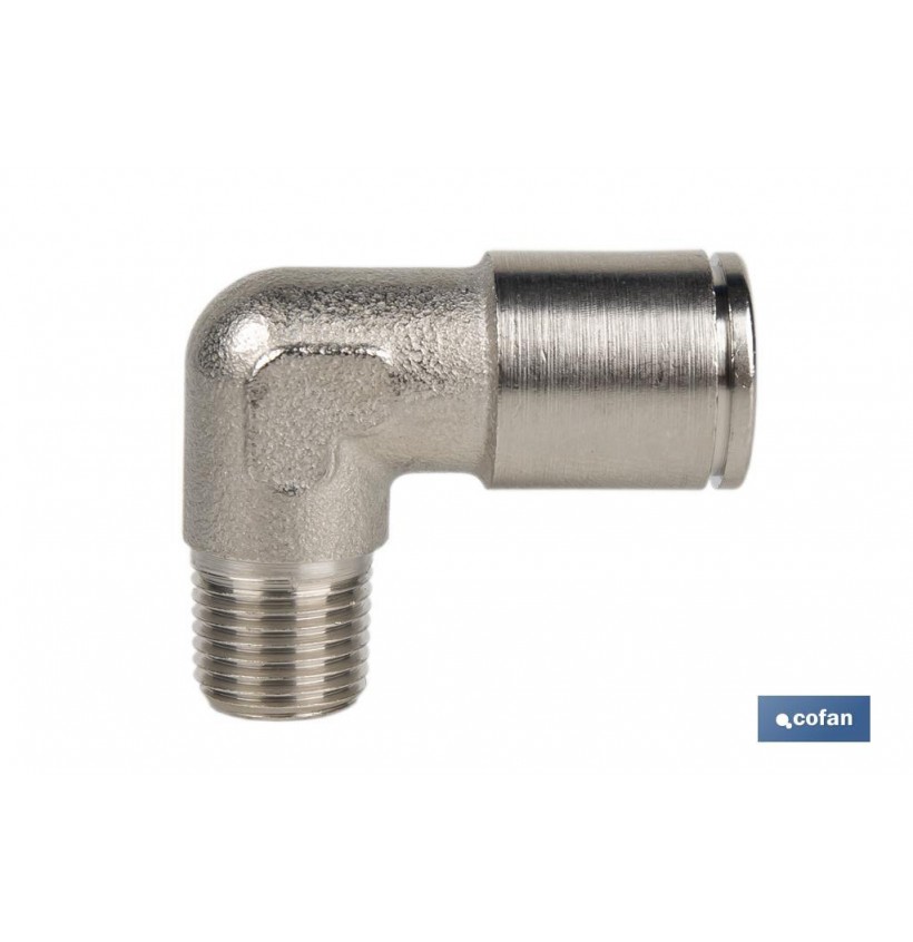 CONEXION CODO  TUBO 10mm. ROSCA 1/2