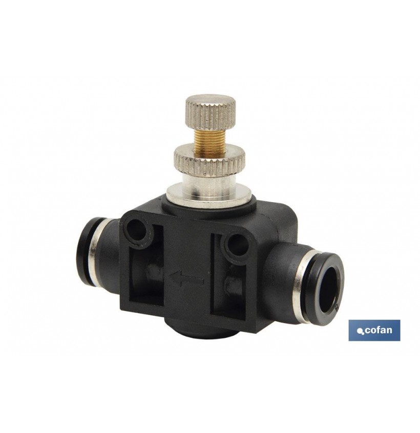 REGULADOR DE FLUJO UNIDIRECCIONAL EN LINEA TUBO-TUBO D-12