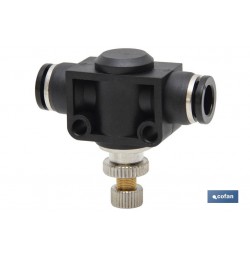 REGULADOR DE FLUJO UNIDIRECCIONAL EN LINEA TUBO-TUBO D-12