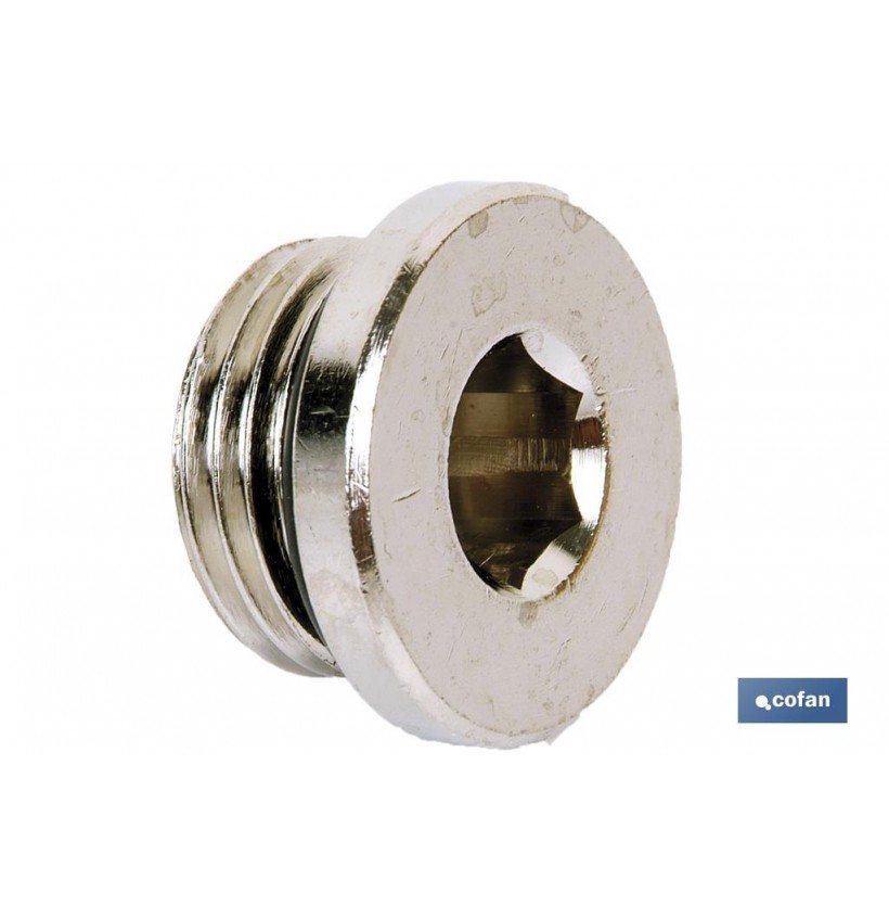 TAPON ALLEN ROSCA MACHO CON TORICA R-1/8