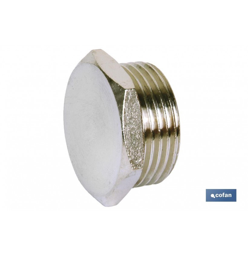 TAPON HEX. ROSCA MACHO R-3/8