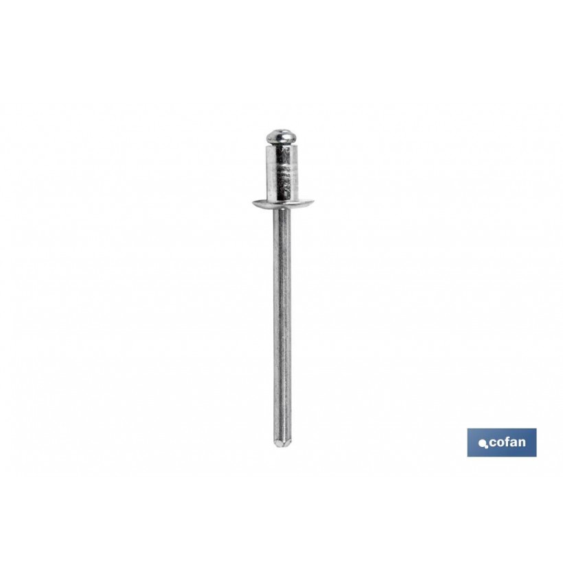 REMACHE ALUMINIO NORMAL 2.4 X 10 MM