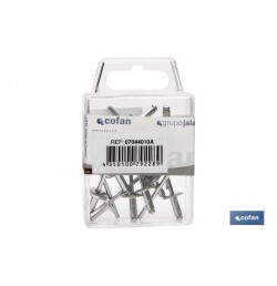 BLÍSTER DE 10 UDS. REMACHE DE ALUMINIO 48X12 VENTA UNITARIA