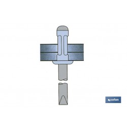 REMACHE ALUMINIO MULTIGRIP 3,2 X 11