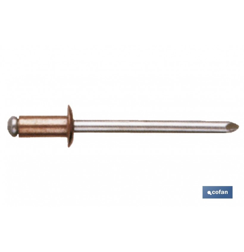 REMACHE COBRE ACERO 4 X 7 MM