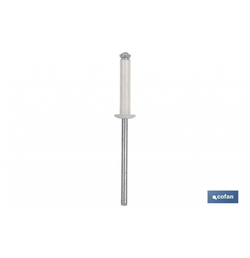 REMACHE DE FLOR BLANCO 4.8 X 16 MM