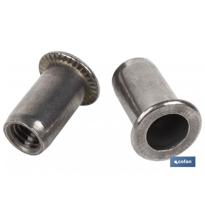 TUERCAS REMACHABLES A-2 ANCHAS M10