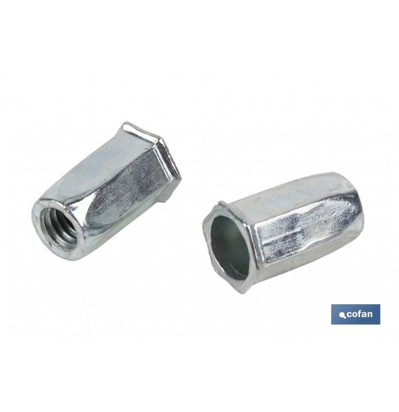 TUERCAS REMACHABLES HEXAG. BAJAS M6