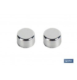 SET DE 2 PCS. PARA SANITARIO WC TACO LARGO 6 X 80 MM INOX.