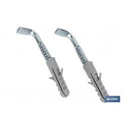 SET DE 2 PCS. TACO Y ALCAYATA PARA TERMO Y CALENTADOR 8 X 65 MM