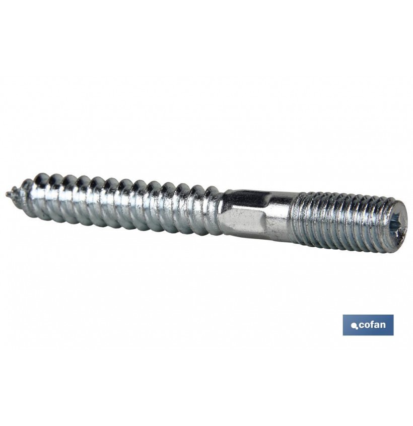 ESPARRAGO DOBLE ROSCA CINCADO HUELLA TORX M6X70