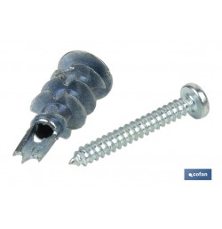 TACO ZAMAK 13X32 PARA PLACAS C/TORNILLO 4,2X32