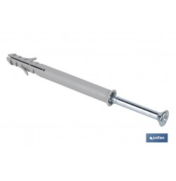 TACO LARGO DE GOLPE CON TORNILLO POZIDRIVE Ø10 X 135 MM