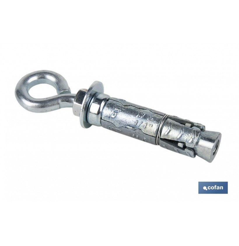 ANCLAJE ZAMAK HPM M6 X 45 CON ARGOLLA