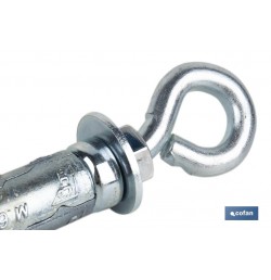ANCLAJE ZAMAK HPM M6 X 45 CON ARGOLLA