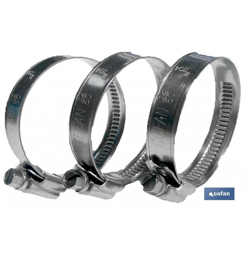 ABRAZADERA INOX A-2 BANDA 12mm 80-100