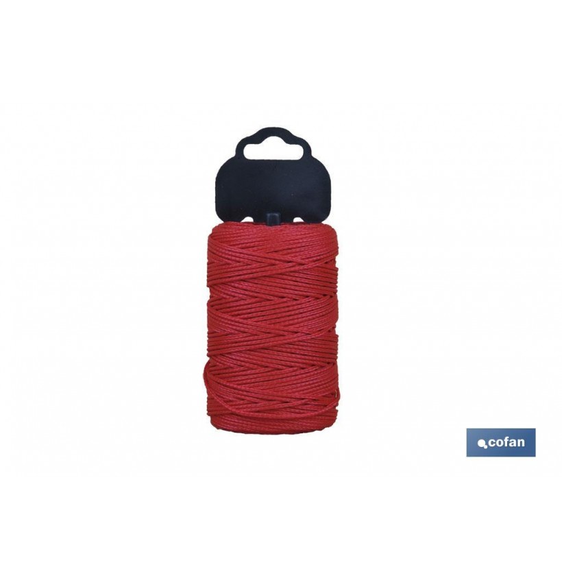 BLISTER TRENCILLA POLI/8842 1.5MM 100 MTS ROJO