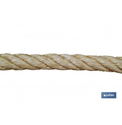CUERDA SISAL 4 CABOS 14 MM 100 MTS NATURAL