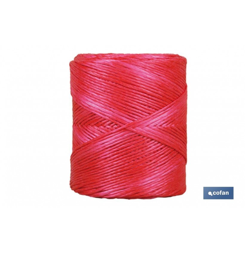 BOBINA HILO RAFIA/ 600 750 GRS ROJO