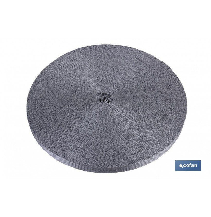 ROLLO CINTA PERSIANA  14MM X 50 M. GRIS