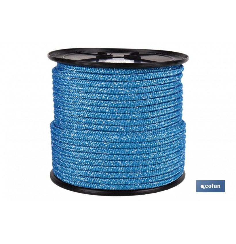CARRETE DRIZA NÁUTICA 14 MM 100 M AZUL