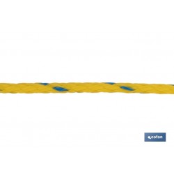 CARRETE CUERDA NÁUTICA MULTIUSOS 12 MM 100 M AMARILLO/AZUL