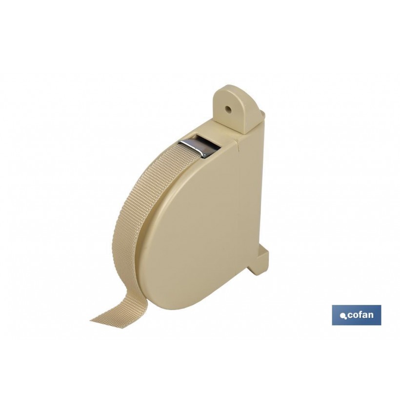 RECOGEDOR ABATIBLE PERSIANA MARFIL 6MX14 MM