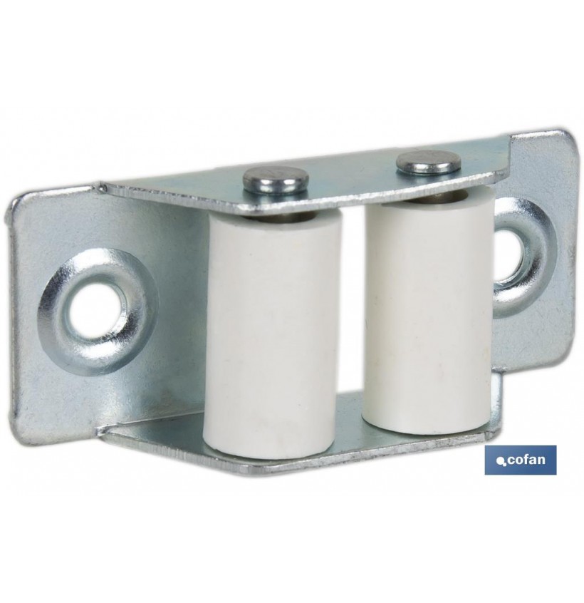 PASACINTAS METÁLICO CON RODILLO DE NYLON 21X50 MM