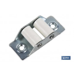 PASACINTAS METÁLICO CON RODILLO DE NYLON 21X50 MM