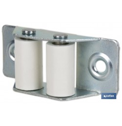 PASACINTAS METÁLICO CON RODILLO DE NYLON 31X65 MM