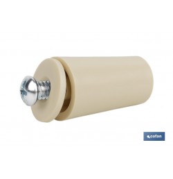 TOPE PERSIANA 40 MM MARFIL CON TORNILLO M-6