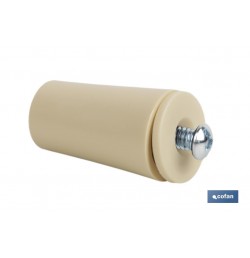TOPE PERSIANA 40 MM MARFIL CON TORNILLO M-6