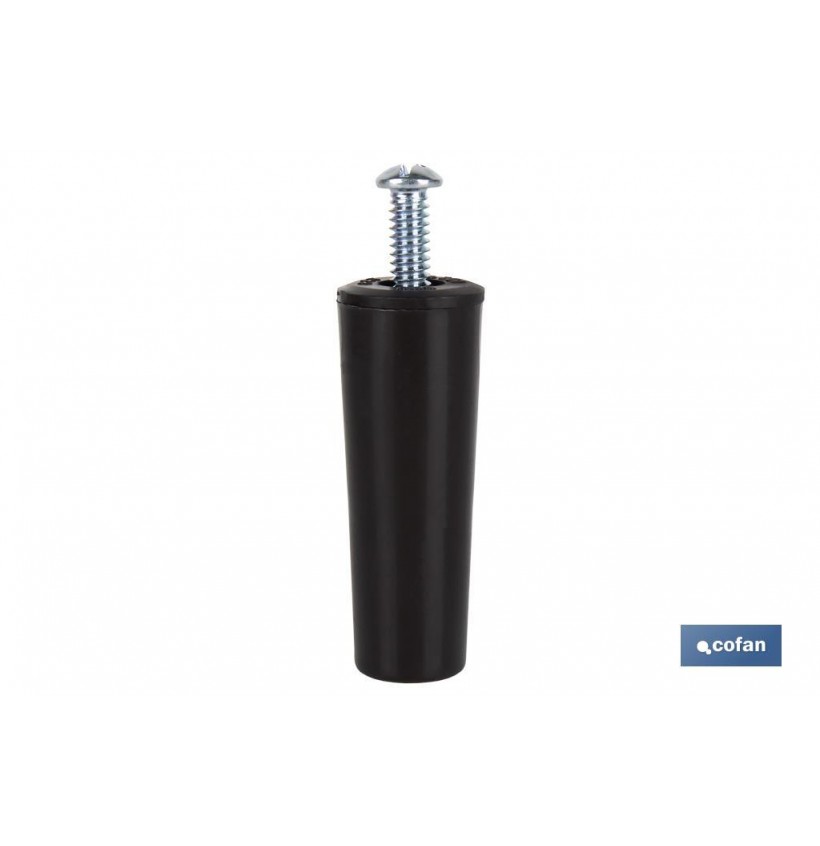 TOPE PERSIANA 60 MM MARRÓN CON TORNILLO M-6 VENTA UNITARIA