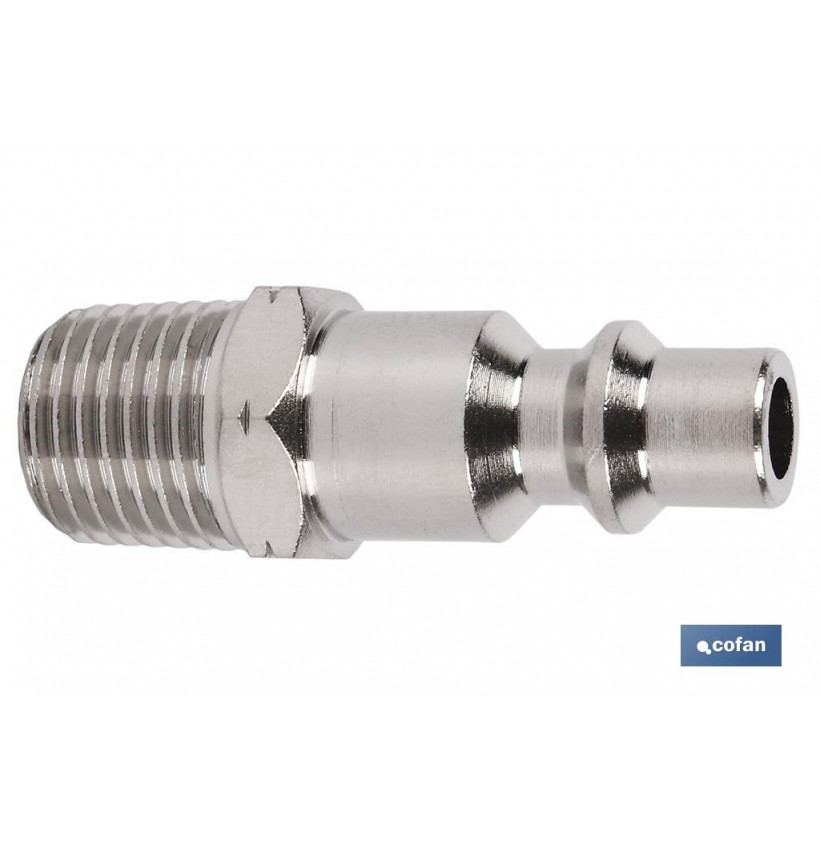 CONECTOR AIRE ROSCA MACHO 1/4