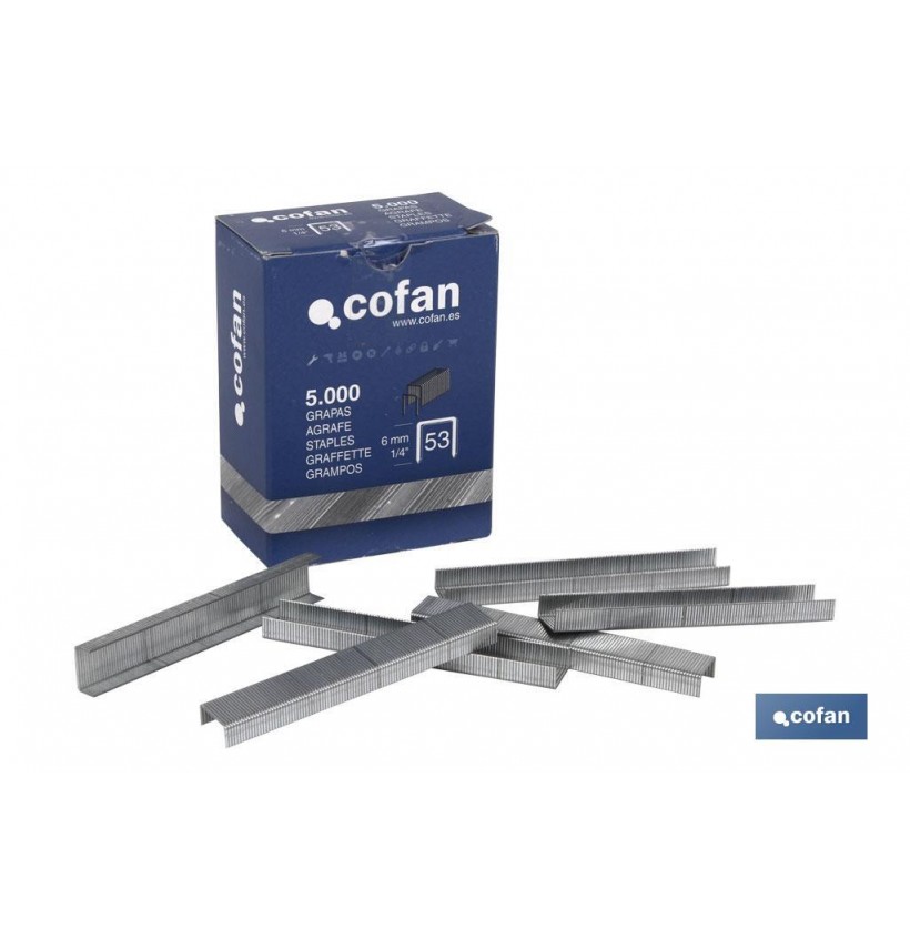 CAJA DE GRAPAS 53/8MM (5.000 PCS)