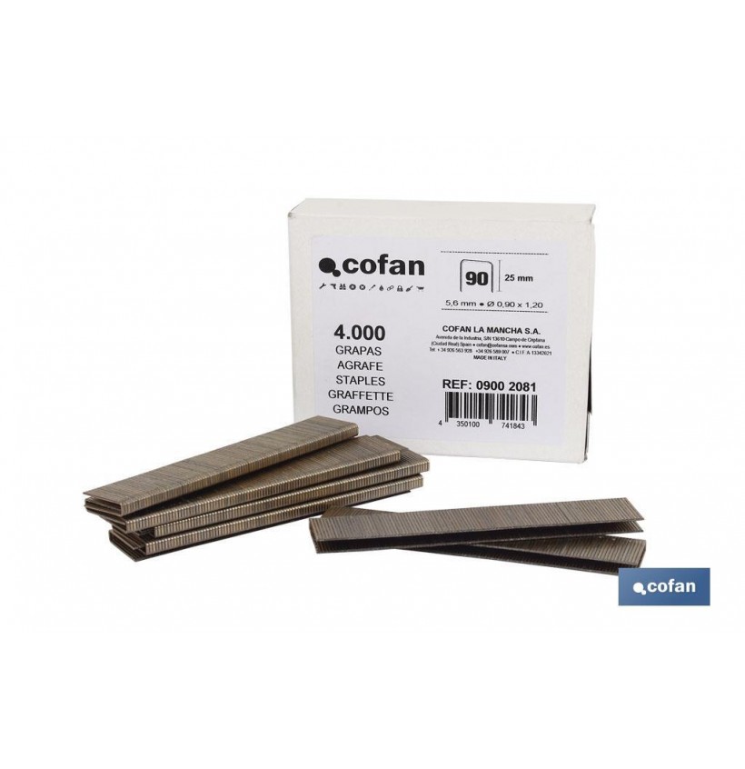 CAJA DE GRAPAS 90/25mm (5.000 PCS)